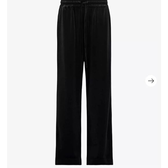NWT All Saints Tyler Velvet  Wide Leg Trouser Pants - Picture 1 of 6